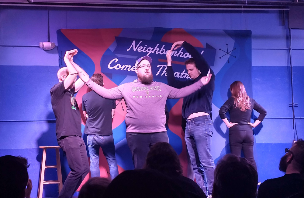 level one improv class in the east valley at the neighborhood comedy theatre in downtown mesa