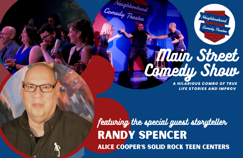 Randy Spencer is our guest storyteller for the main street comedy show in downtown mesa.