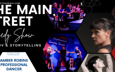 Main street Comedy Show featuring Dancer Amber Robbins