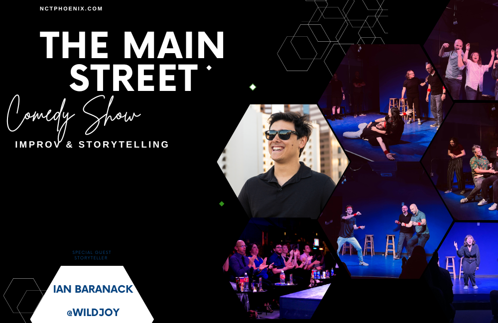 Ian Baranack (1000 x 650 px) The Main Street Comedy show featuring Ian Baranack in downtown mesa