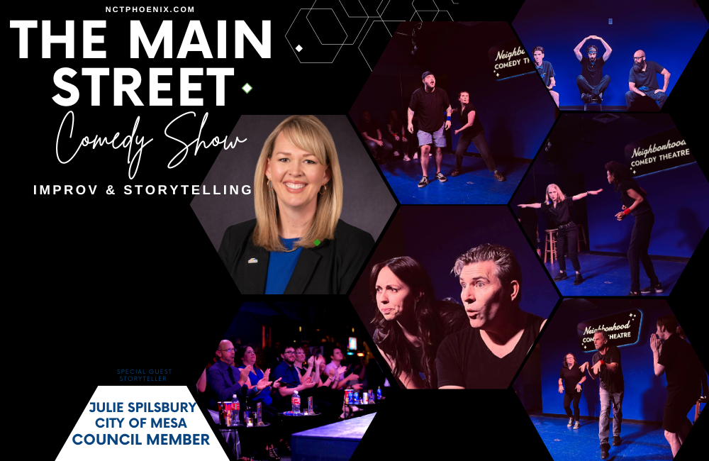 The Main Street Comedy Show featuring  Council Member Julie Spilsbury.