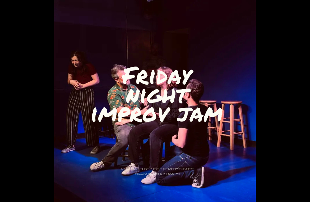 pay what you can friday night improv jam at the Neighborhood Comedy theatre in historic downtown mesa
