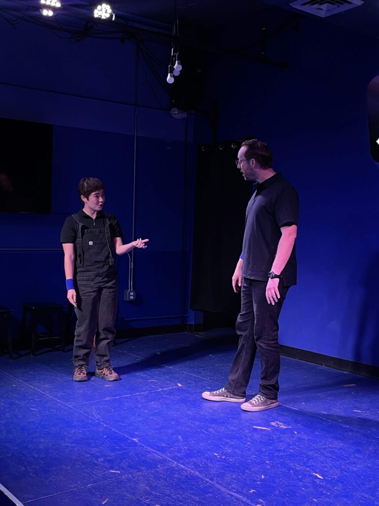 Tomas Stanton is a storyteller at the Main Street Comedy show at the Neighborhood Comedy theatre in downtown mesa.