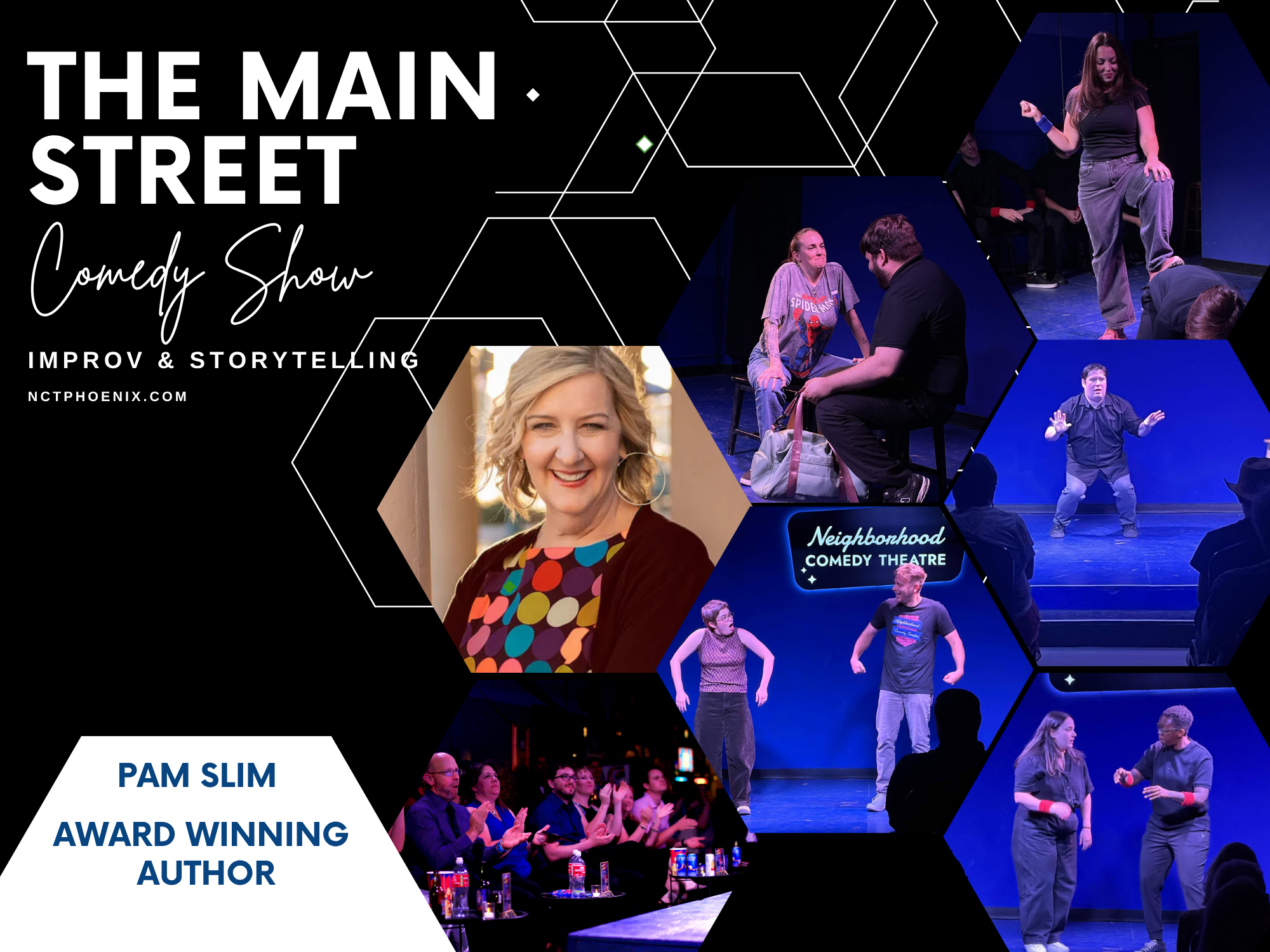 Pamela Slim is a guest storyteller at the Main Street Comedy show in Phoenix arizona